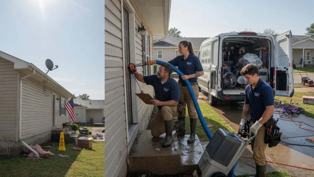 Ceiling Water Damage Restoration in Rosendale, MO near me